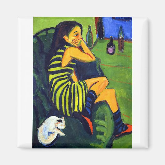 Ernst Ludwig Kirchner Artiste Marcella Magneet (Voorkant)