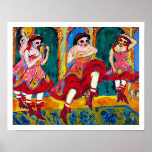 Ernst Ludwig Kirchner - Czardas Dancers Poster