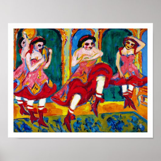 Ernst Ludwig Kirchner - Czardas Dancers Poster (Voorkant)