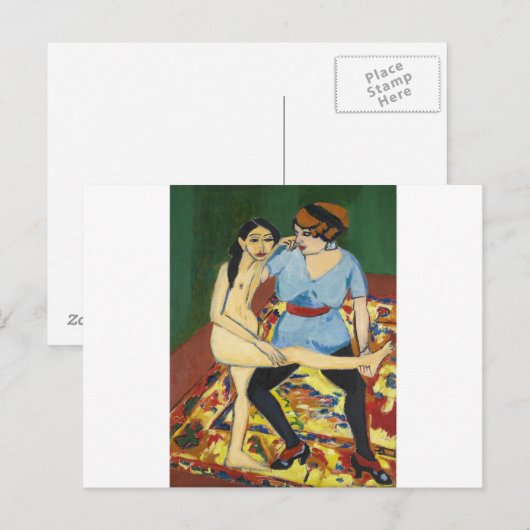 Ernst Ludwig Kirchner - Dance Training Briefkaart (Voorkant / Achterkant)