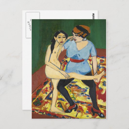 Ernst Ludwig Kirchner - Dansopleiding Briefkaart (Voorkant / Achterkant)