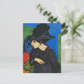 Ernst Ludwig Kirchner - Dodo met Pet van de Veer Briefkaart (Staand voorkant)