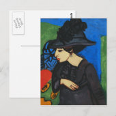 Ernst Ludwig Kirchner - Dodo met Pet van de Veer Briefkaart (Voorkant / Achterkant)