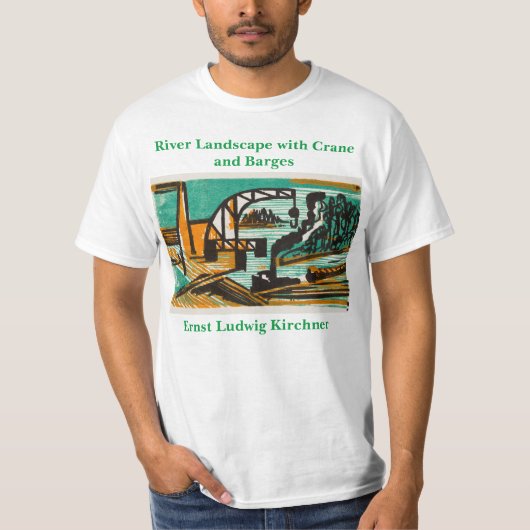 Ernst Ludwig Kirchner Landschap met kraan T-shirt (Voorkant)