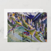 Ernst Ludwig Kirchner - Landschap van de Berg Briefkaart (Voorkant / Achterkant)