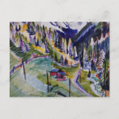 Ernst Ludwig Kirchner - Landschap van de Berg Briefkaart (Voorkant)