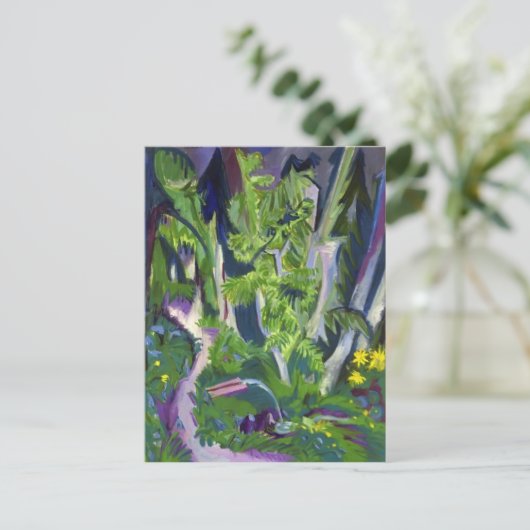 Ernst Ludwig Kirchner- Mountain Forest Briefkaart (Staand voorkant)