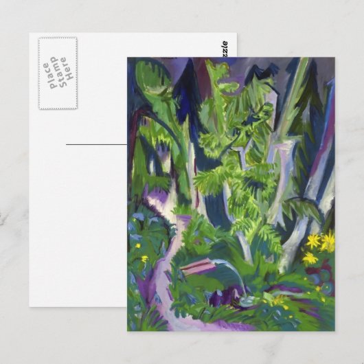 Ernst Ludwig Kirchner- Mountain Forest Briefkaart (Voorkant / Achterkant)