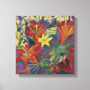 Ernst Ludwig Kirchner nog steeds in leven met Lili Canvas Afdruk