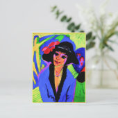 Ernst Ludwig Kirchner schilderij, portret van Gerd Briefkaart (Staand voorkant)