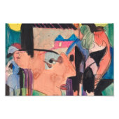 Ernst Ludwig Kirchner Self Portrait Foto Afdruk (Voorkant)