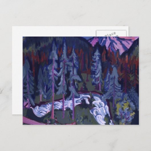 Ernst Ludwig Kirchner- Sertigweg Briefkaart (Voorkant / Achterkant)