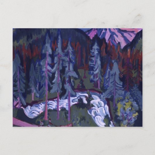 Ernst Ludwig Kirchner- Sertigweg Briefkaart (Voorkant)