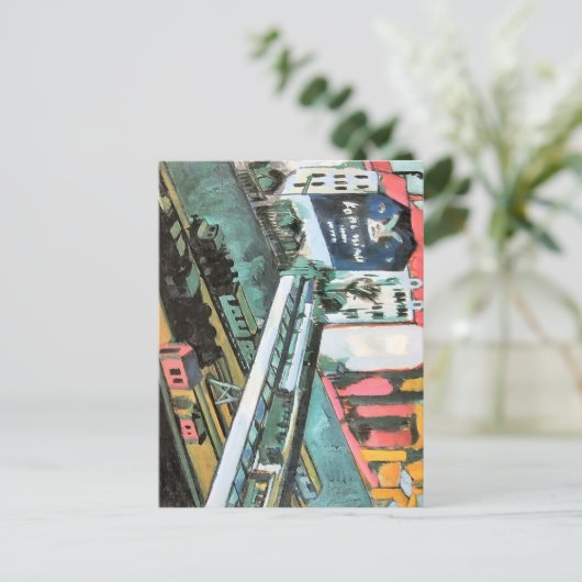 Ernst Ludwig Kirchner- Tram en Rail Briefkaart (Staand voorkant)