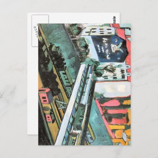 Ernst Ludwig Kirchner- Tram en Rail Briefkaart (Voorkant / Achterkant)