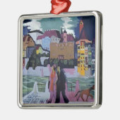 Ernst Ludwig Kirchner - Uitzicht van Bazel en Rijn Metalen Ornament (Links)