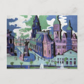 Ernst Ludwig Kirchner Uitzicht van Dresden Schloss Briefkaart (Voorkant)