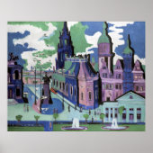Ernst Ludwig Kirchner Uitzicht van Dresden Schloss Poster (Voorkant)
