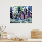 Ernst Ludwig Kirchner Uitzicht van Dresden Schloss Poster (Keuken)