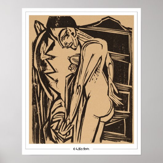Ernst Ludwig Kirchner Zedign Art Poster #164-2 (Voorkant)
