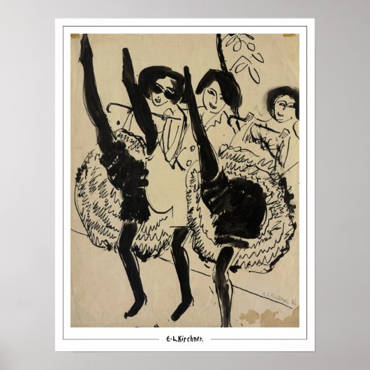 Ernst Ludwig Kirchner Zedign Art Poster #261-2 (Voorkant)