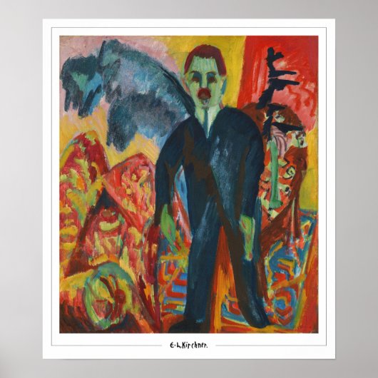Ernst Ludwig Kirchner Zedign Art Poster #360 (Voorkant)
