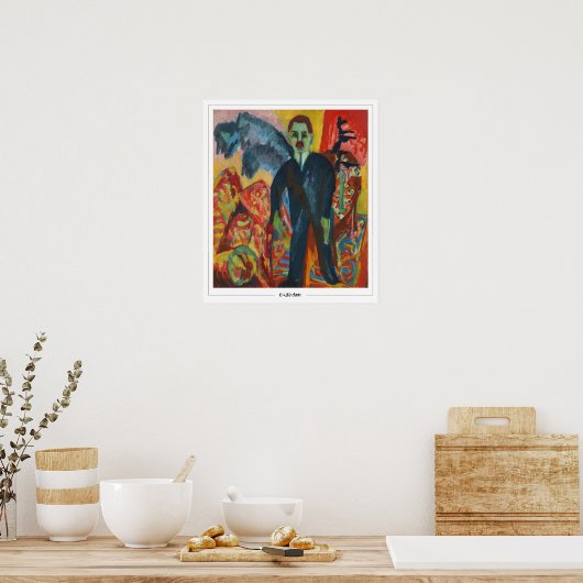 Ernst Ludwig Kirchner Zedign Art Poster #360 (Keuken)