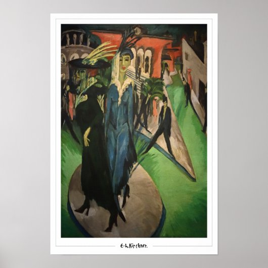Ernst Ludwig Kirchner Zedign Art Poster #486-2 (Voorkant)