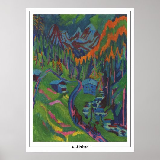 Ernst Ludwig Kirchner Zedign Art Poster #497 (Voorkant)