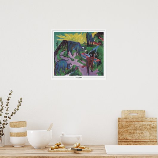 Ernst Ludwig Kirchner Zedign Art Poster #6 (Keuken)