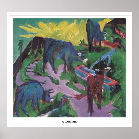 Ernst Ludwig Kirchner Zedign Art Poster #6 (Voorkant)