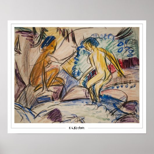 Ernst Ludwig Kirchner Zedign Art Poster #643 (Voorkant)