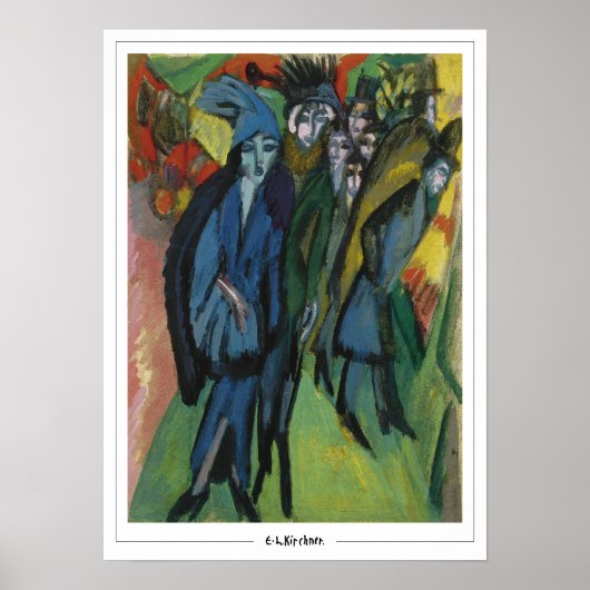 Ernst Ludwig Kirchner Zedign Kunstposter #114-2 Poster (Voorkant)