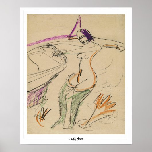 Ernst Ludwig Kirchner Zedign Kunstposter #171 Poster (Voorkant)