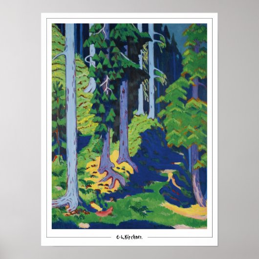 Ernst Ludwig Kirchner Zedign Kunstposter #413 Poster (Voorkant)
