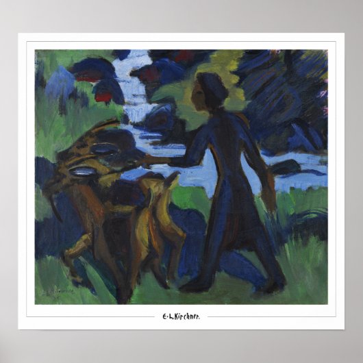Ernst Ludwig Kirchner Zedign Kunstposter #650-2 Poster (Voorkant)