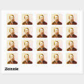 Ernst Mach Vierkante Sticker (Vel)