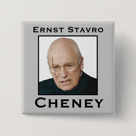 Ernst Stavro Cheney Vierkante Button 5,1 Cm (Voorkant)