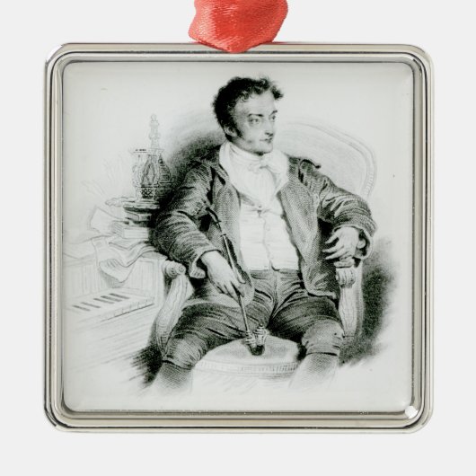 Ernst Theodor Amadeus Hoffmann Metalen Ornament (Voorkant)