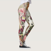 ErnstHaeckel Vintage Botanical Orchid Illustration Leggings (Rechts)