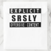 Ernstig aanstootgevende Stickers (Tas)