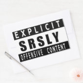 Ernstig aanstootgevende Stickers (Envelop)