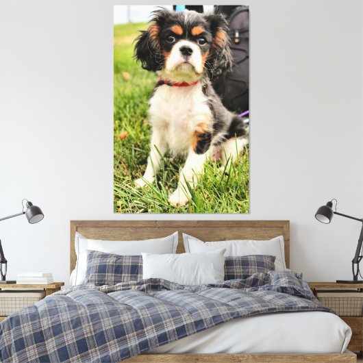 Ernstig Canvas Afdruk (Insitu (Slaapkamer))