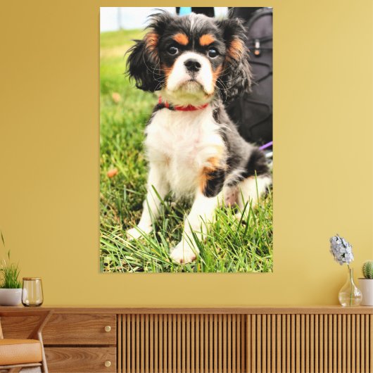 Ernstig Canvas Afdruk (Insitu (Woonkamer))