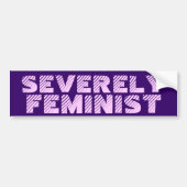 Ernstig feminist bumpersticker (Voorkant)