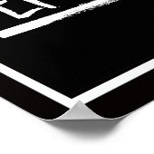 Ernstig feministe — wit - poster (Hoek)