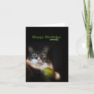 Ernstig grappige Birthday Wishes Card Kaart