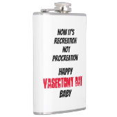 Ernstig grappige vasectomie zonder procreation heupfles (Rechts)