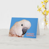 Ernstig het Spreken Verjaardag Kaart (Gele Bloem)