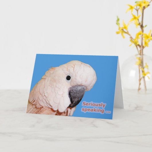 Ernstig het Spreken Verjaardag Kaart (Gele Bloem)